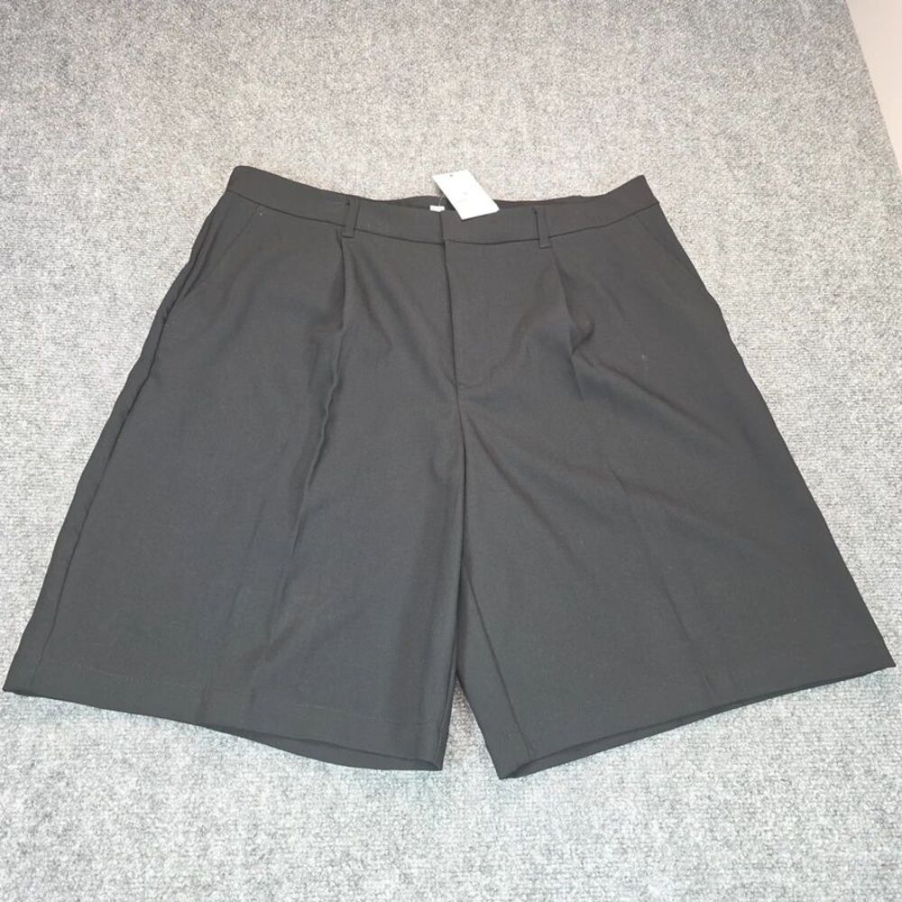 Women’s Oversized Black Bermuda Trouser Shorts Size XL